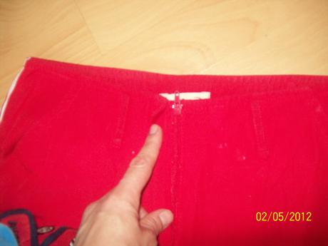 Červené nohavice 3/4, 36