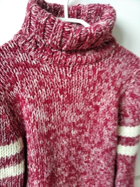 Pletený rolák, fishbone,s