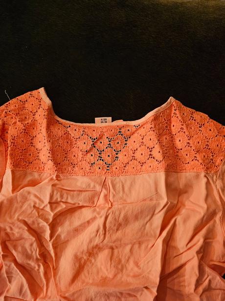 Neónovo oranžová blúzka 164, h&m,164