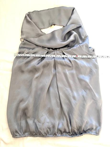 Strieborný hodvábny top imperial s ramienkami, m