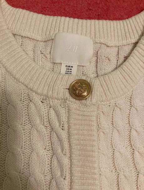 Pekný svetrík s vrkočovym vzorom h&m, h&m,m