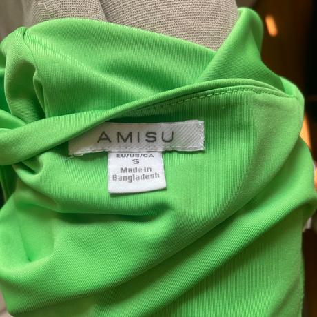 Zelený crop top, amisu,s