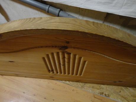 Čelo na posteľ drevené - predné + zadné,