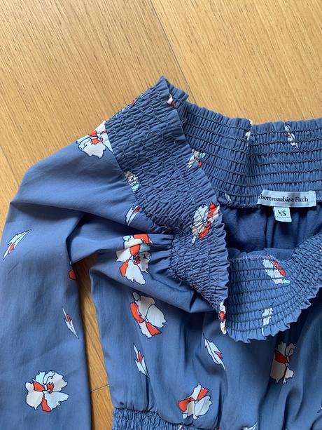 Abercrombie & fitch modré saty na ramienka xs, abercrombie&fitch,xs