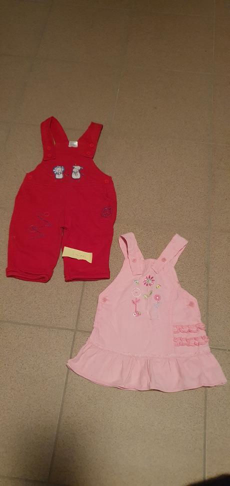 Nohavice a suknička s trakmi, veľ. 3-6 mes., 68