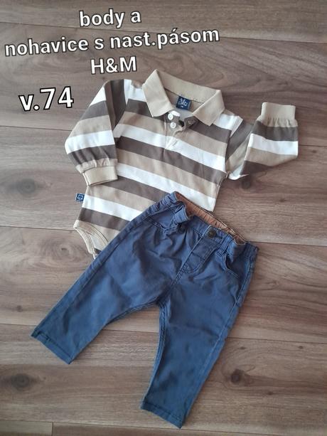 Nohavice h&m, h&m,74