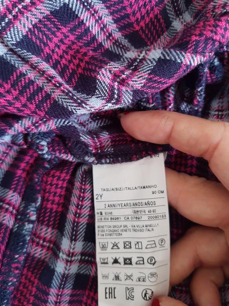 Detské šaty, benetton,86