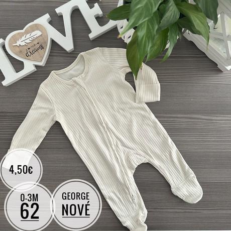 Nové overalové pyžamká rebrované, george,62 / 68