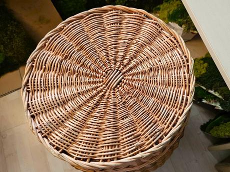Veľký prútený kôš, 74 cm, hnedý, 