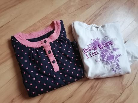 Tenšia mikinka + tričko dlhý rukáv - 116/122, 116