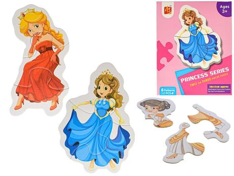 Puzzle detské princezné 17-dielikov, 