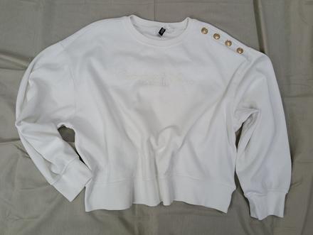 H&m divided crop mikina, h&m,l