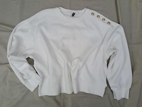 H&m divided crop mikina, h&m,l