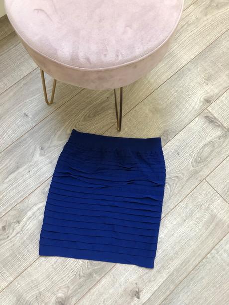 Damska/ dievčenská modra sukna s/m, s