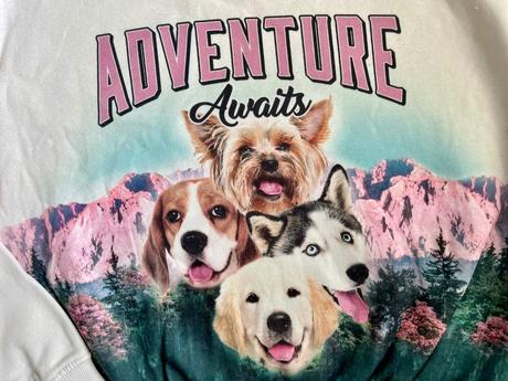 Mikina psy 134/140, h&m,134