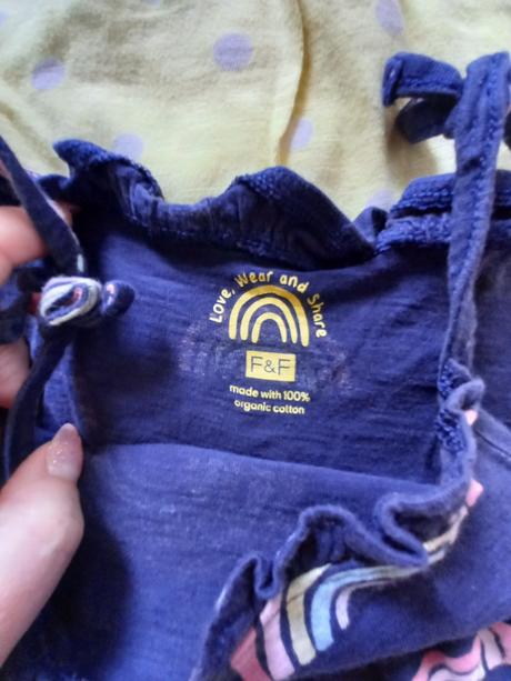 Šatové tričká/tuniky, f&f,128