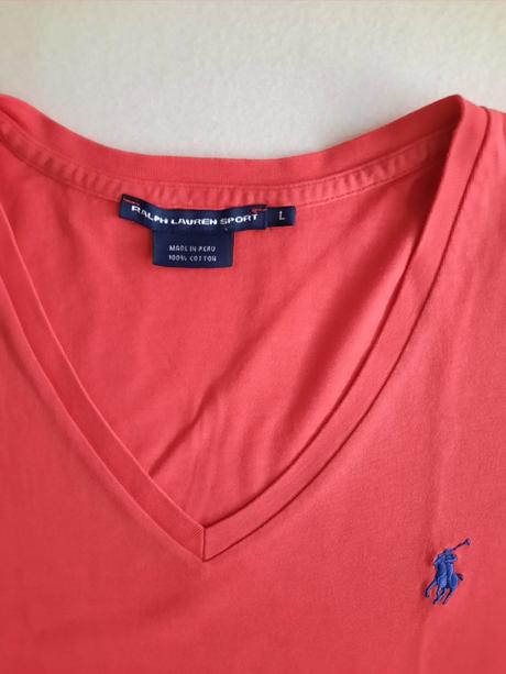 Červené tričko ralph lauren-l, ralph lauren,l