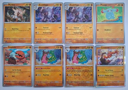 Pokémon karty "surging spark's" (4), 