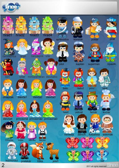 Detské magnetky rôzne veľkosti,