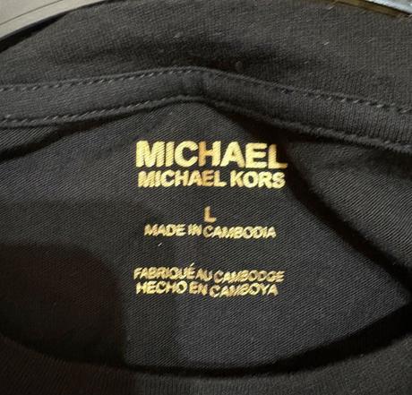 Michael kors tričko so zlatým logom mk, michael kors,l