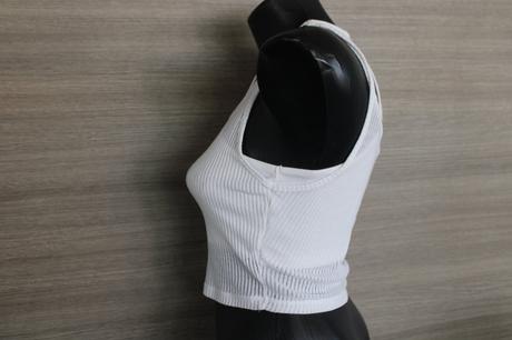 Bershka crop-top dvojvrstvove tielko, bershka,s