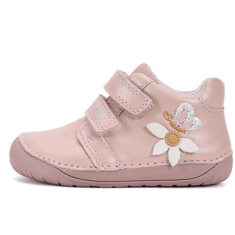 Detské kožené prechodné dd step topánky ružové, d.d.step,20 - 25