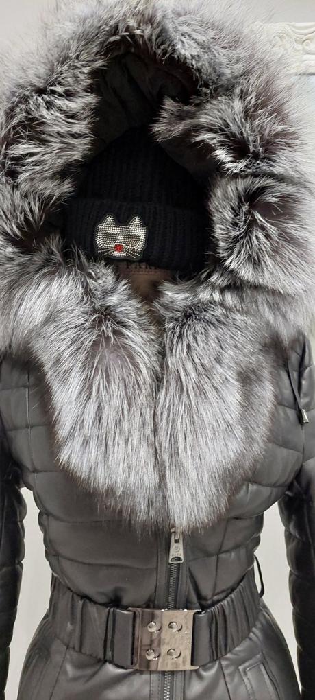 Kožená bunda kara, s