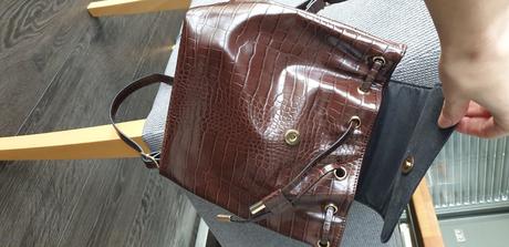 Rupsak z imitacie koze,