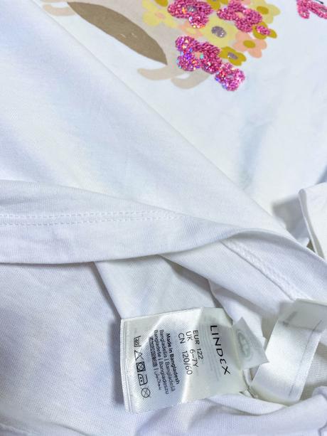 Tričko s flitrovou aplikáciou, lindex,122