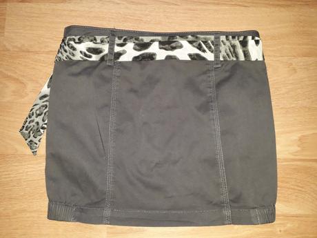 Sivá minisukňa so šatkovým opaskom melrose 32/34, 34