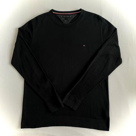 Tommy hilfiger sveter kašmír + bavlna l, tommy hilfiger,l