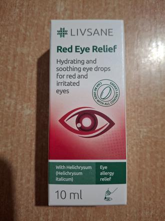 Livsane očné kvapky na červené oči, 