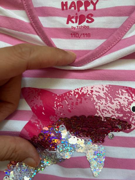 Tricka s dlhým rukávom 110/116, h&m,110