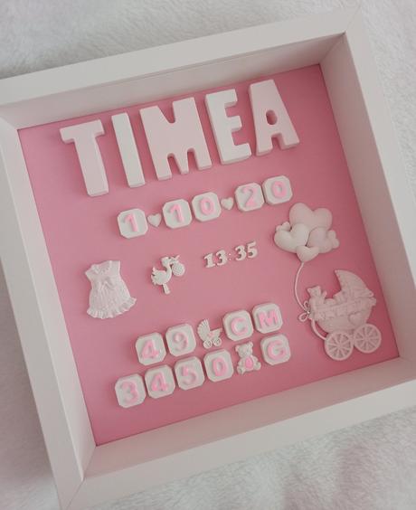 Personalizovaný rámik k narodeniu dieťatka, 