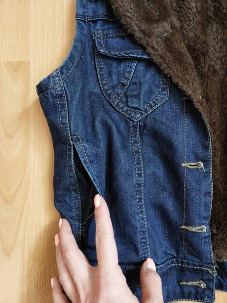 Riflová vesta zn. gourd jeans, m