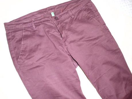 Chino s elastanom, benetton,l