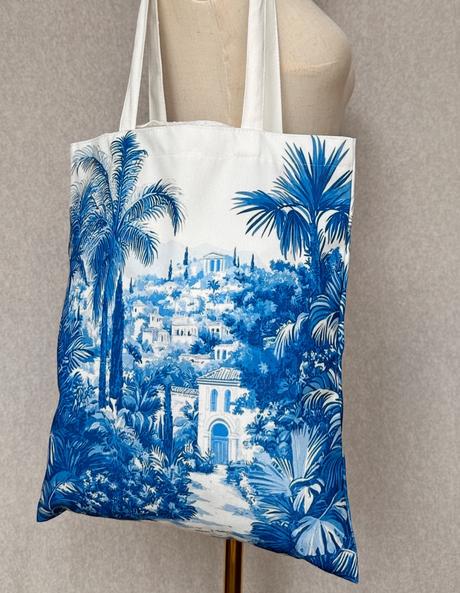 Plátená taška - chinoiserie exotická krajina, 
