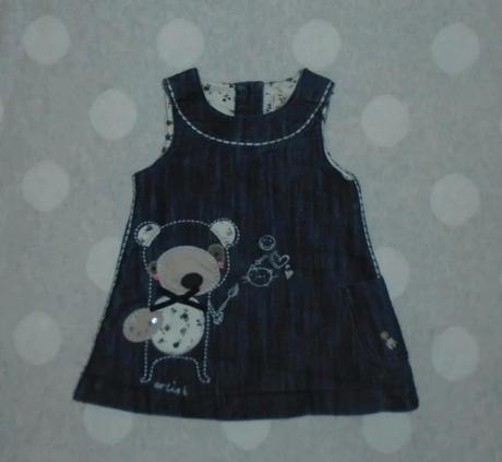 3 x šaty na 3 až 6 mesiacov, h&m,68