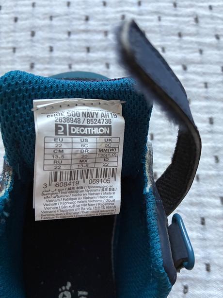 Decathlon topanky pre začínajúcich chodcov, domyos,22