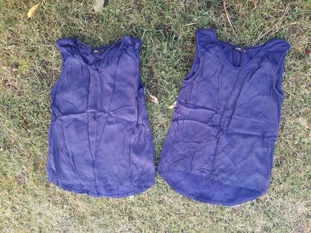 2 x tričko flame velk. xs a s., xs