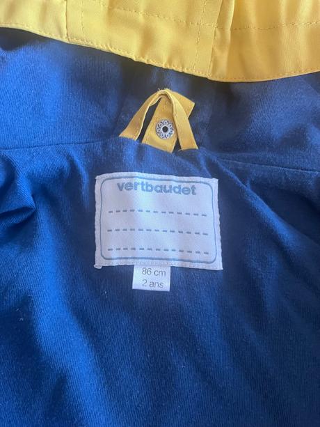 Žltá bundička, vertbaudet,86