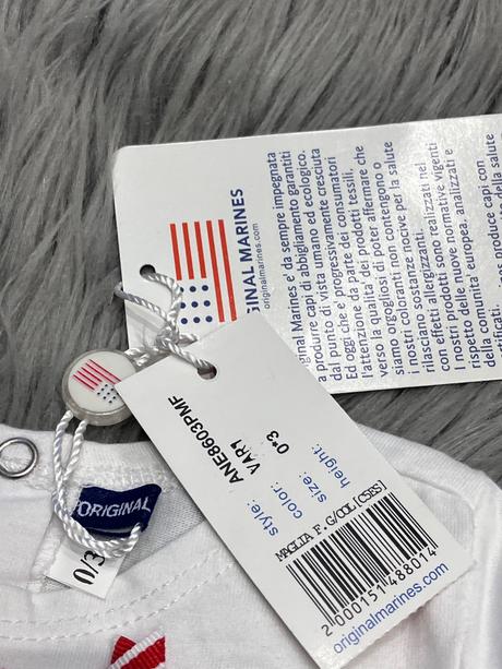 Dievčenské tričko pásikavé s masličkou (0-3 mes.), original marines,56