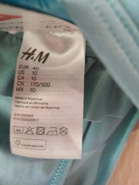 Tyrkysové plavky, h&m,40