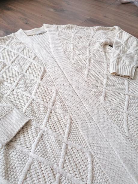 Pletený dlhší kardigán, gate,38