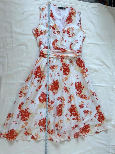 Krásne letné šaty od mexx s oranžovými a červenými, mexx,42