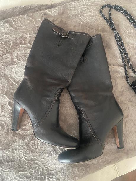 Prada luxusné čižmy original . koža 38, prada,38