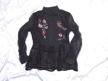 Luxusná hodvábna blúzka miu miu, s