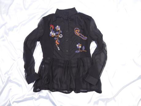 Luxusná hodvábna blúzka miu miu, s