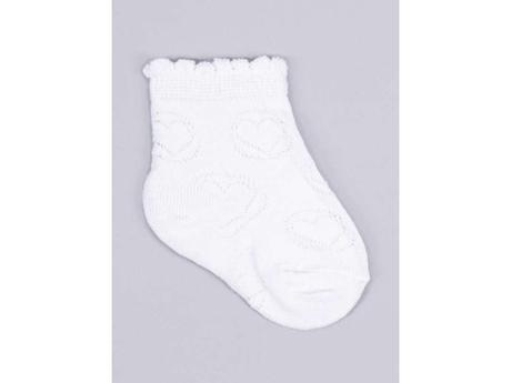 Detské bavlnené ponožky snehovobiele, 17 - 36