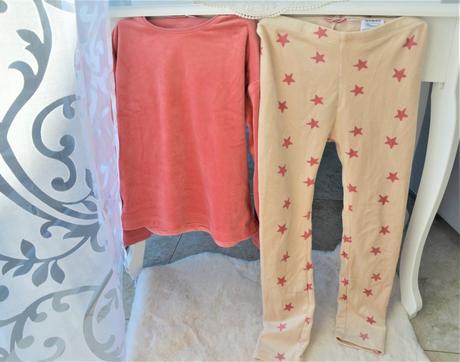 Velúrové pyžamko-134/140, 134